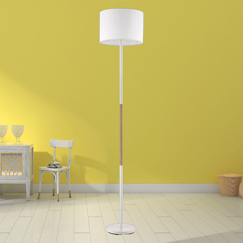 Lampu Lantai Kain E27 Nordic Simple